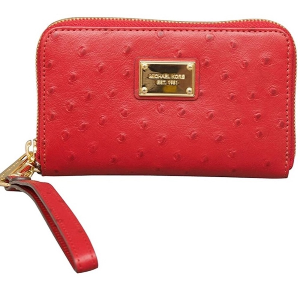MICHAEL Michael Kors Red Essential Zip Wallet - image 2